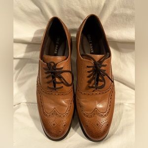 Cole Haan Tan (light brown) Wing Tip Shoes